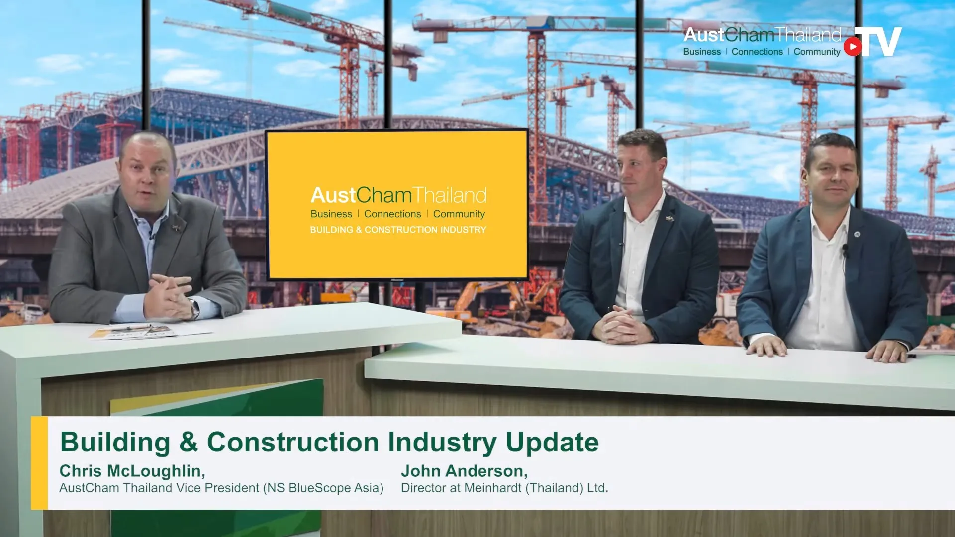 Mr. John Anderson at Austcham Thailand TV